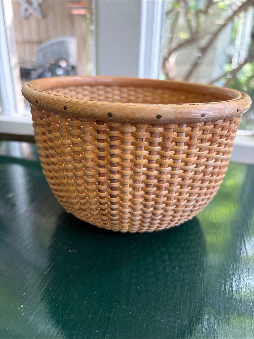 Woven Natural Brown Wicker Basket - Home Accents